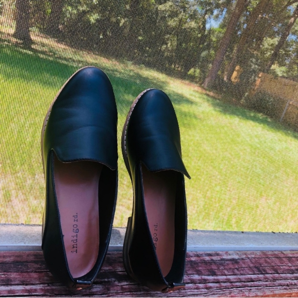 🔥INDIGO RD | Hani black slip-on loafer flats